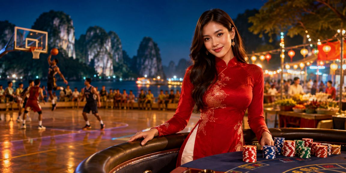 Người dùng tại vịnh Hạ Long theo dõi thị trường tài chính và đặt cược thể thao trên di động