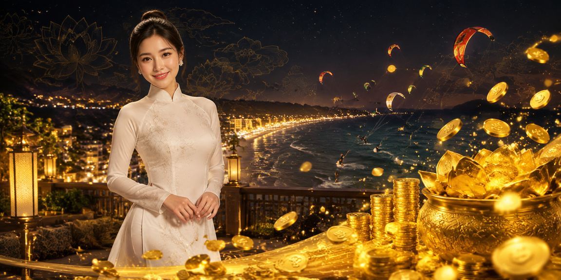 Người phụ nữ áo dài tại Mũi Né nhận thưởng VIP và trải nghiệm casino cao cấp trên di động